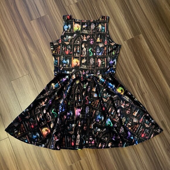 Black Milk Cabinet of Curiosity Velvet Princess Skater Dress - Picture 7 of 9